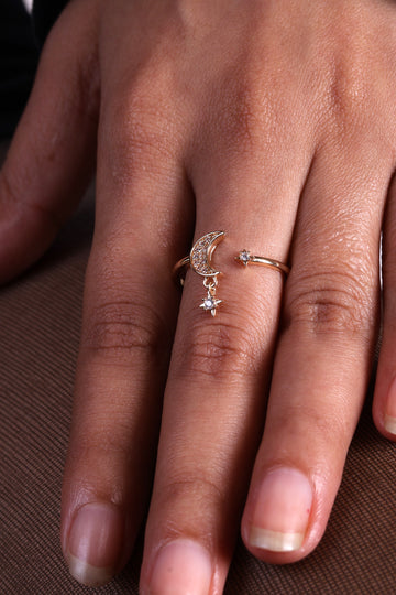 Chand Sitara Charm Ring