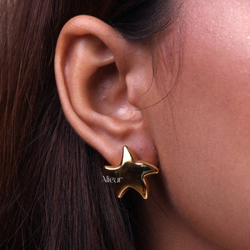 Golden Star Earrings