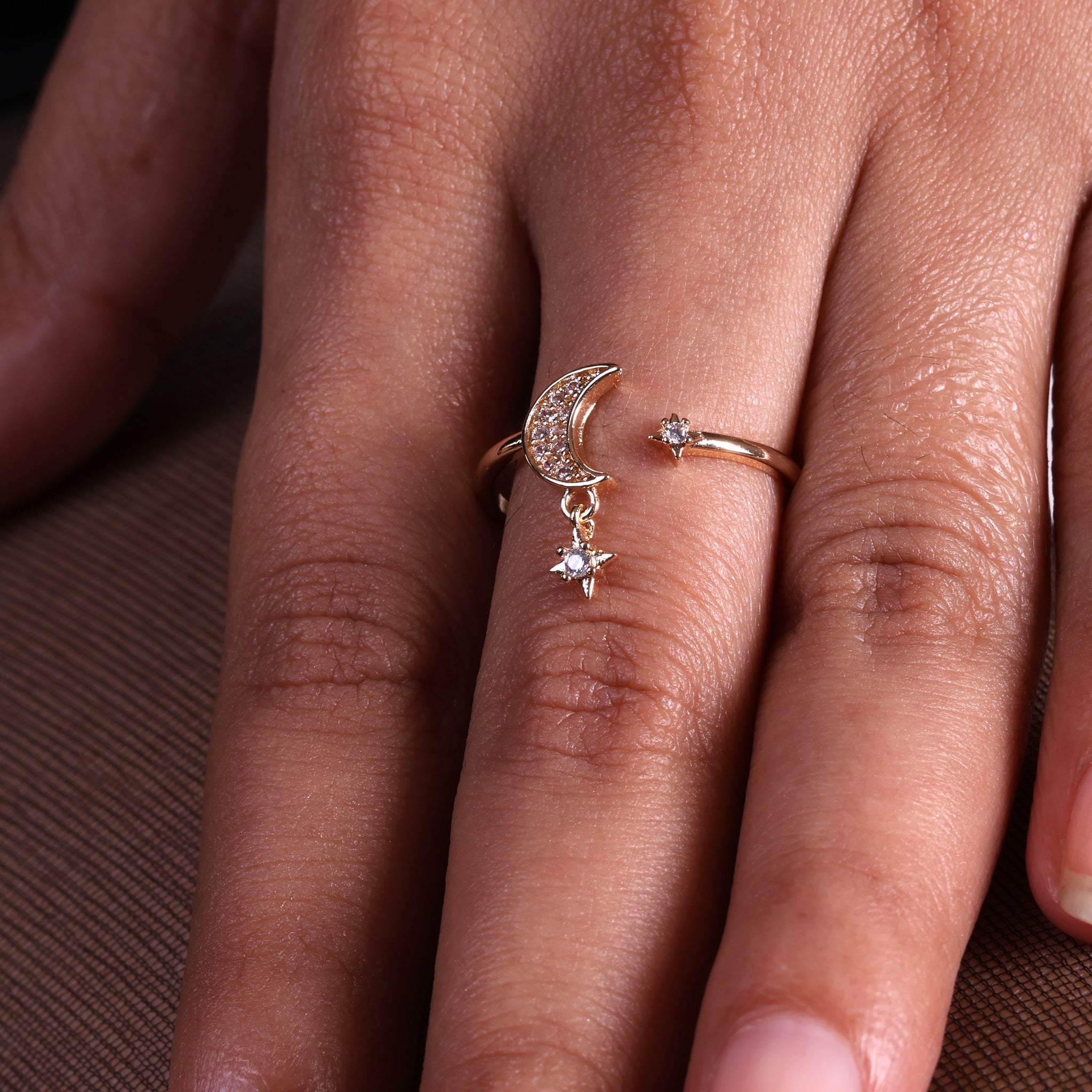 Chand Sitara Charm Ring