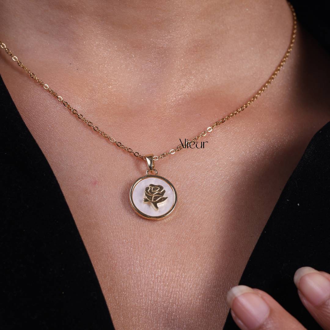 Little Rose Charm Necklace