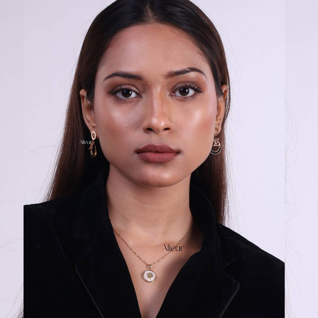 Rounded LV Earrings