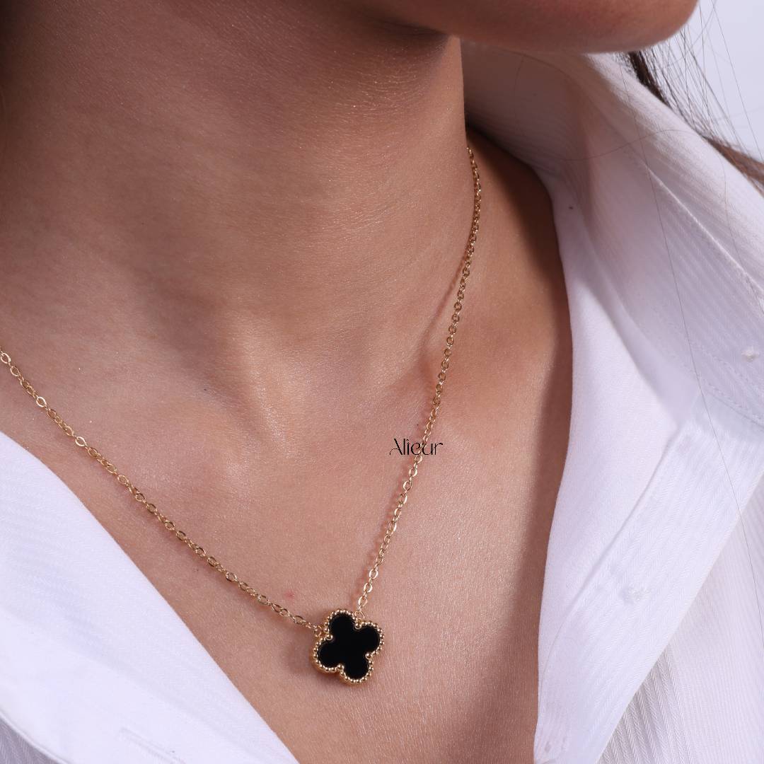Onyx Charm Necklace